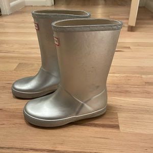 Kid's Silver Hunter Boots